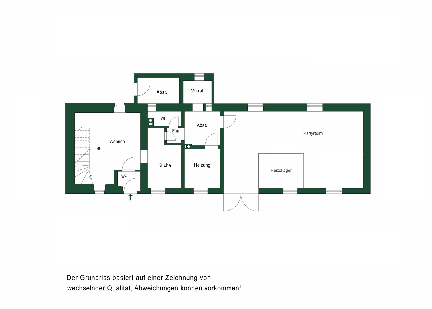 Grundriss EG Nebenhaus - Oliver Reifferscheid - Immobilienmakler Darmstadt