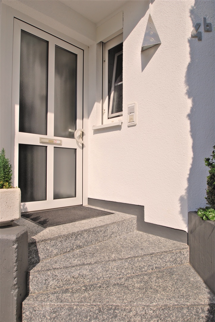 reihenhaus in seeheim: gepflegter eingangsbereich mit granittreppen - Oliver Reifferscheid - Immobilienmakler Darmstadt