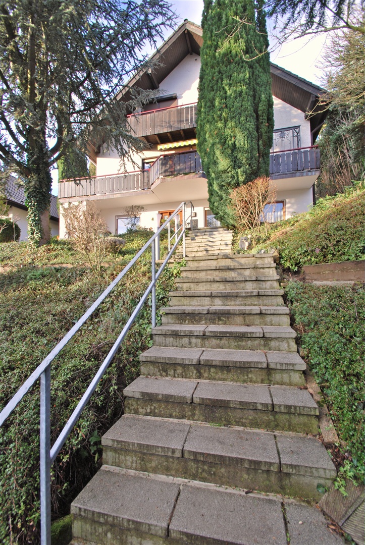 treppenaufgang zum haus durch den eigenen garten - Oliver Reifferscheid - Immobilienmakler Darmstadt