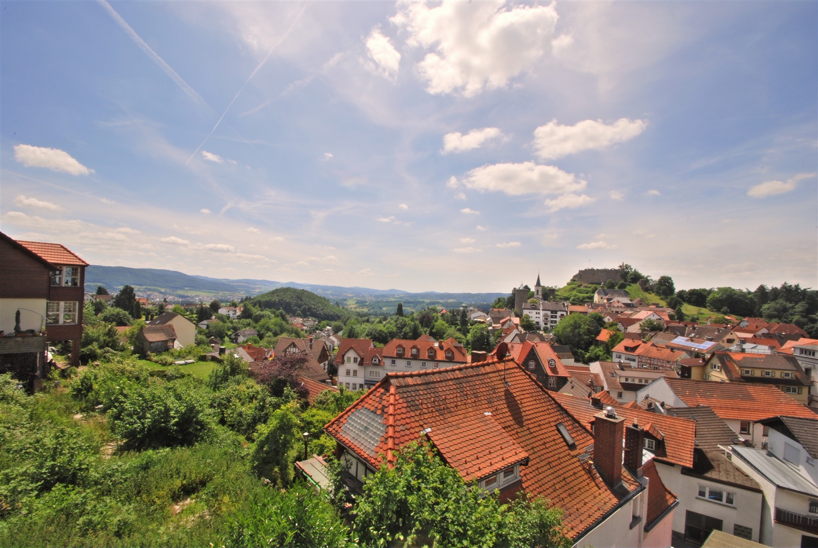 Wunderschöner Blick Richtung Süden und über Lindenfels, von allen 4 Terrassen des Hauses - Oliver Reifferscheid - Immobilienmakler Darmstadt