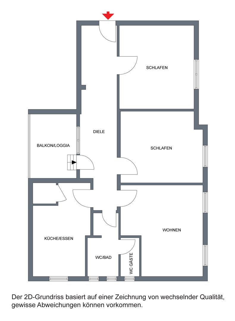 Grundriss der Wohnung - Oliver Reifferscheid - Immobilienmakler Darmstadt