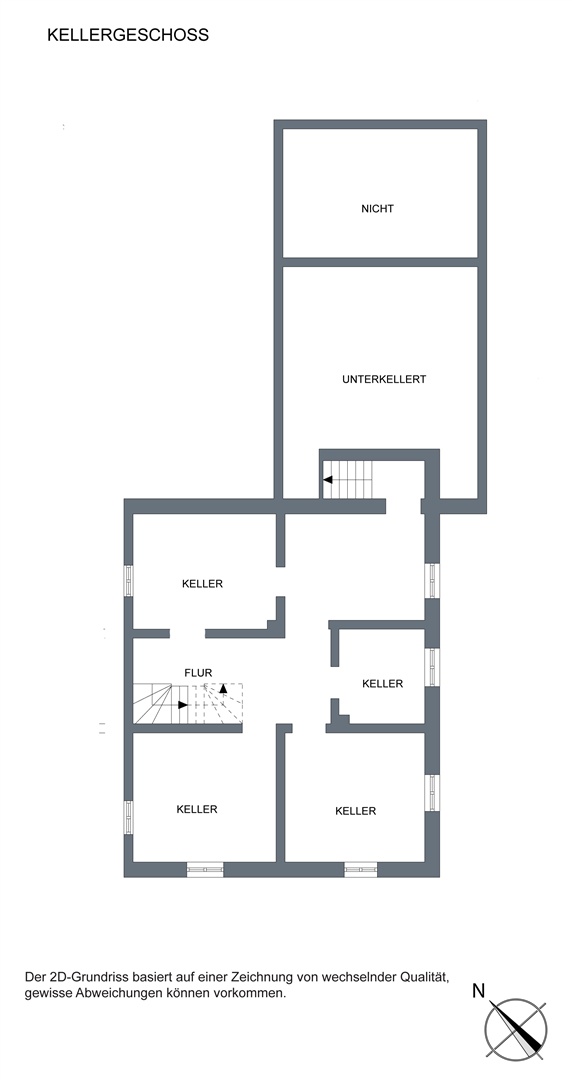 Grundriss Keller - Oliver Reifferscheid - Immobilienmakler Darmstadt