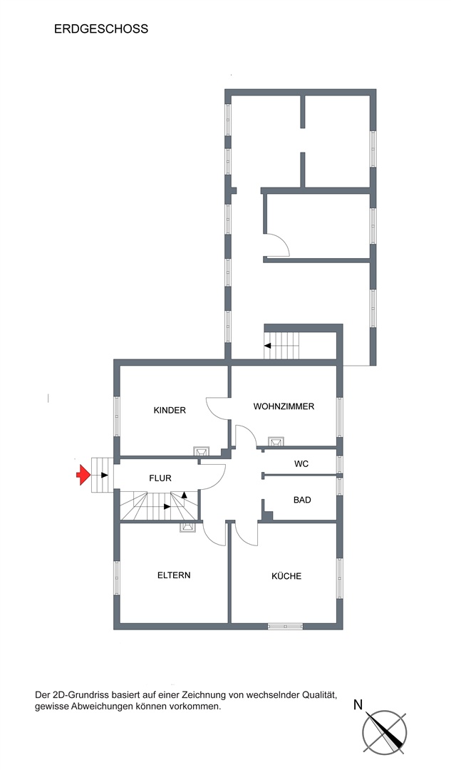 Grundriss Erdgeschoss - Oliver Reifferscheid - Immobilienmakler Darmstadt