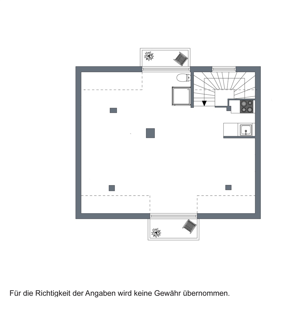 Grundriss vom Dachgeschoß - Oliver Reifferscheid - Immobilienmakler Darmstadt