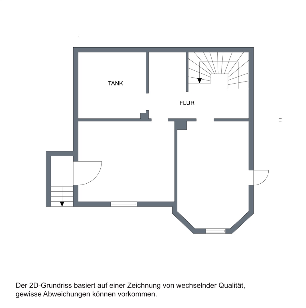 Grundriss vom Keller und Souterrain - Oliver Reifferscheid - Immobilienmakler Darmstadt