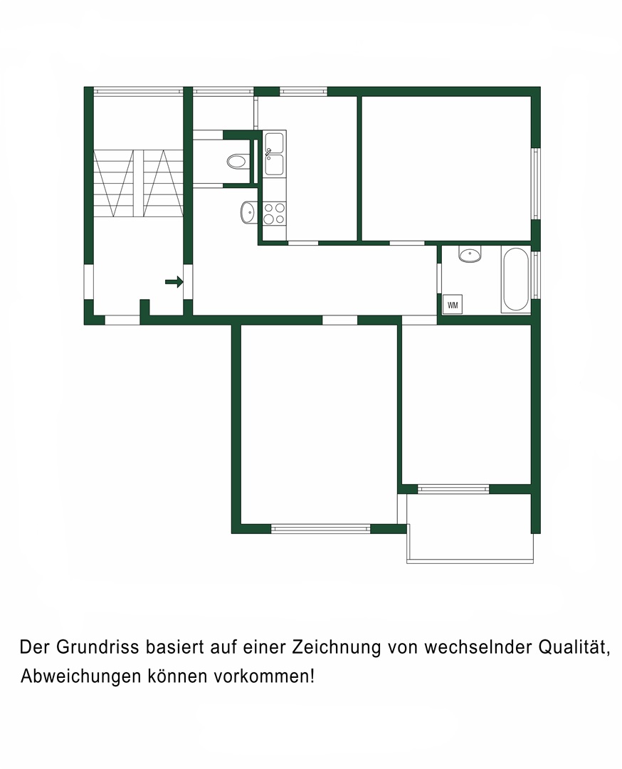 Grundriss der Wohnung - Oliver Reifferscheid - Immobilienmakler Darmstadt