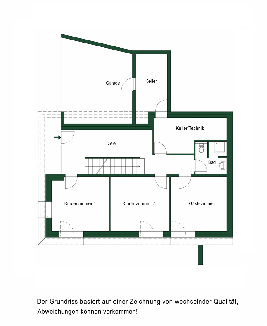 Grundriss Schlafzimmerebene - Oliver Reifferscheid - Immobilienmakler Darmstadt