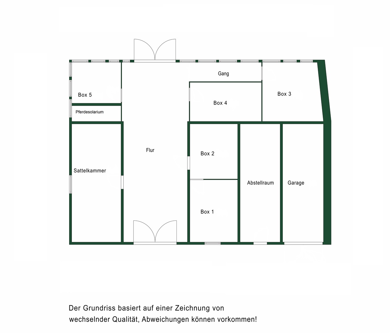 Grundriss Pferdestall - Oliver Reifferscheid - Immobilienmakler Darmstadt