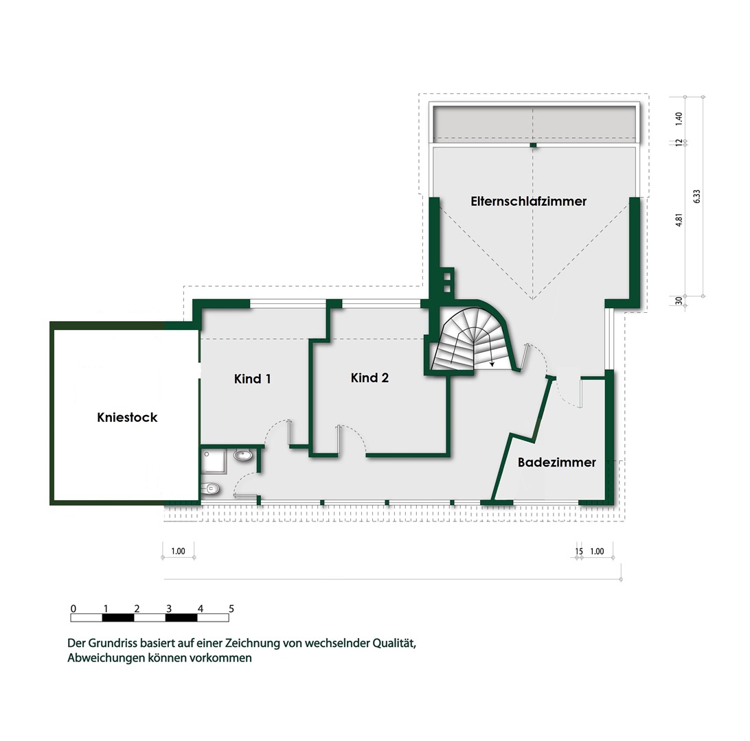 Grundriss Dachgeschoss - Oliver Reifferscheid - Immobilienmakler Darmstadt