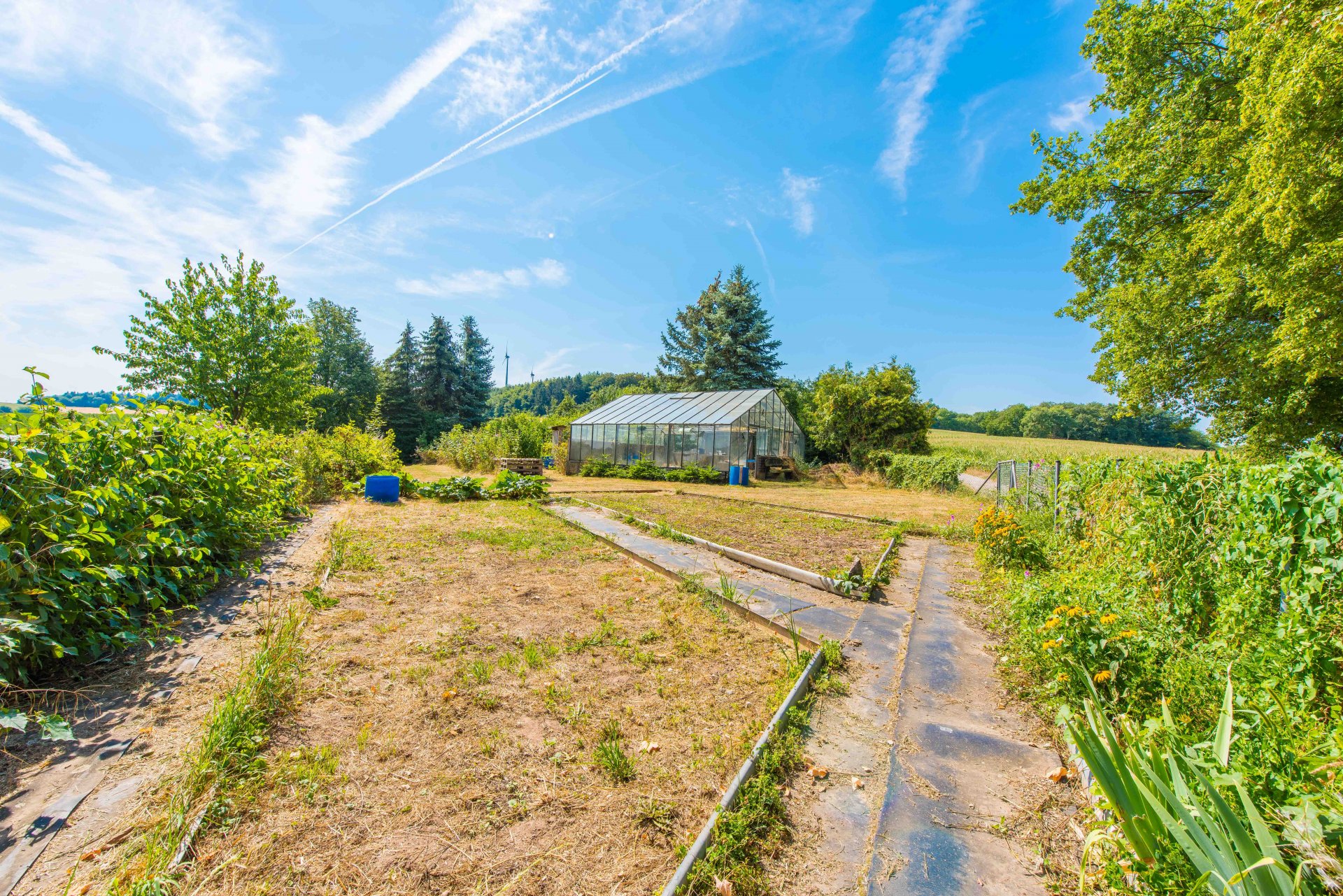 Eingezäunter Obst und Gemüsegarten - Oliver Reifferscheid - Immobilienmakler Darmstadt
