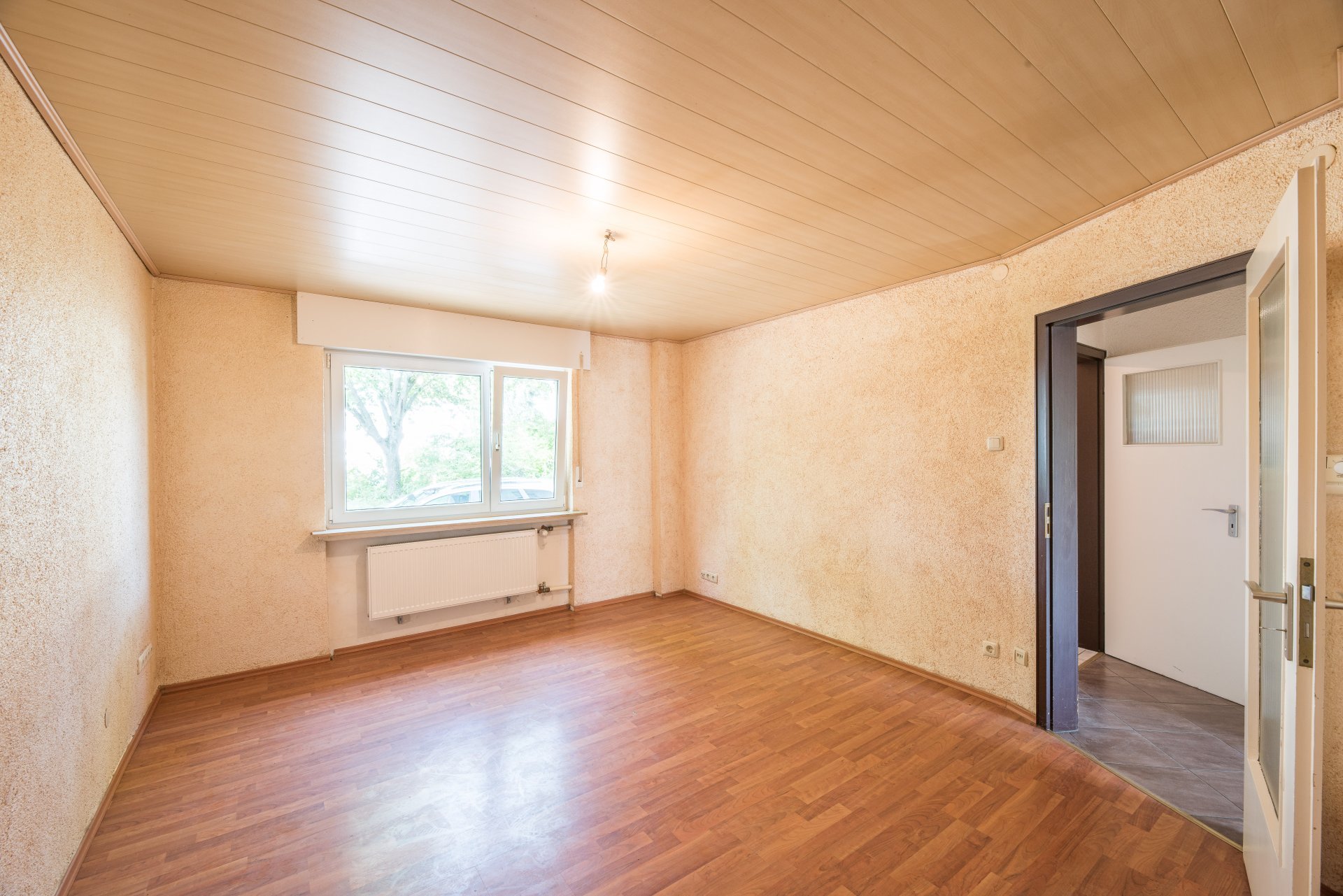 Wohnzimmer mit Grünstreifenblick - Oliver Reifferscheid - Immobilienmakler Darmstadt
