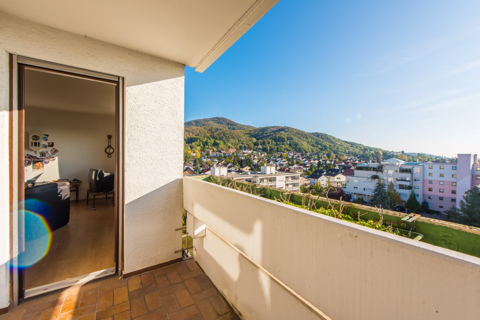 Zwingenberg - Bergstraßenblick auf hohem Niieau mit großem Südbalkon