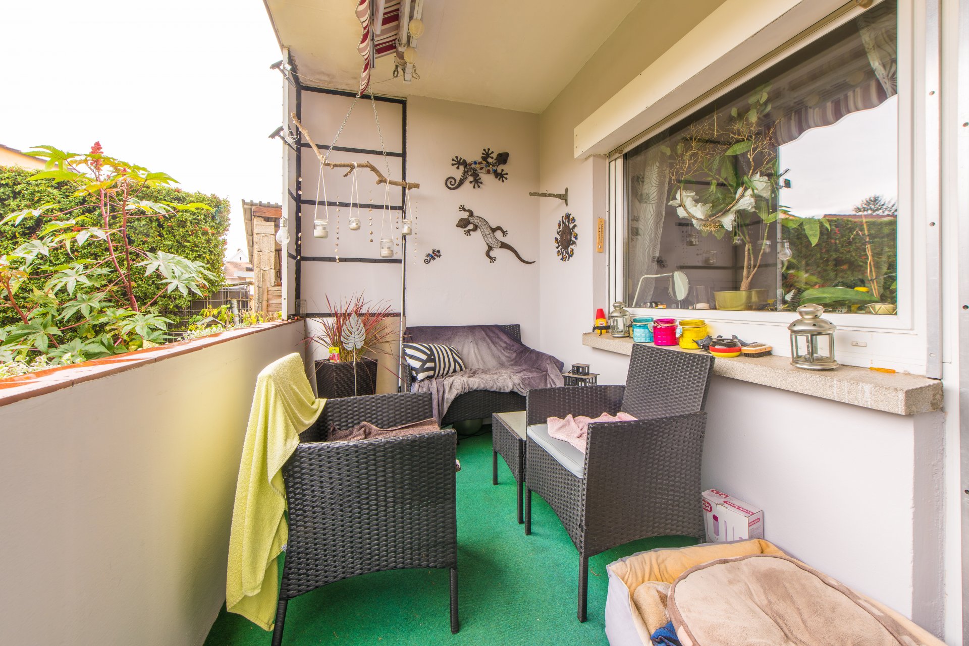 Balkon mit Abgang zum eigenen Garten - Oliver Reifferscheid - Immobilienmakler Darmstadt