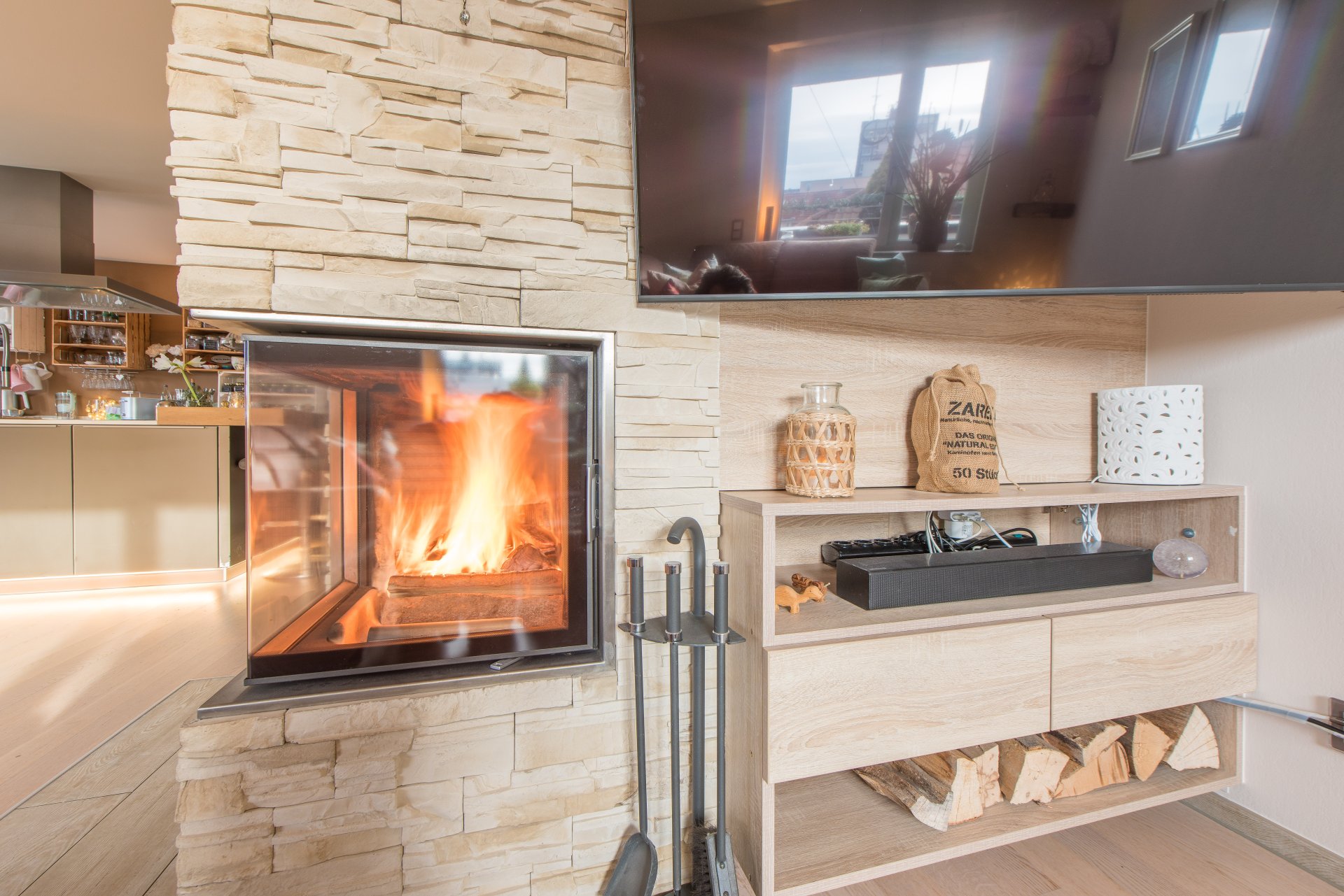 Kamin wärmt Wohnung und Herz - Oliver Reifferscheid - Immobilienmakler Darmstadt