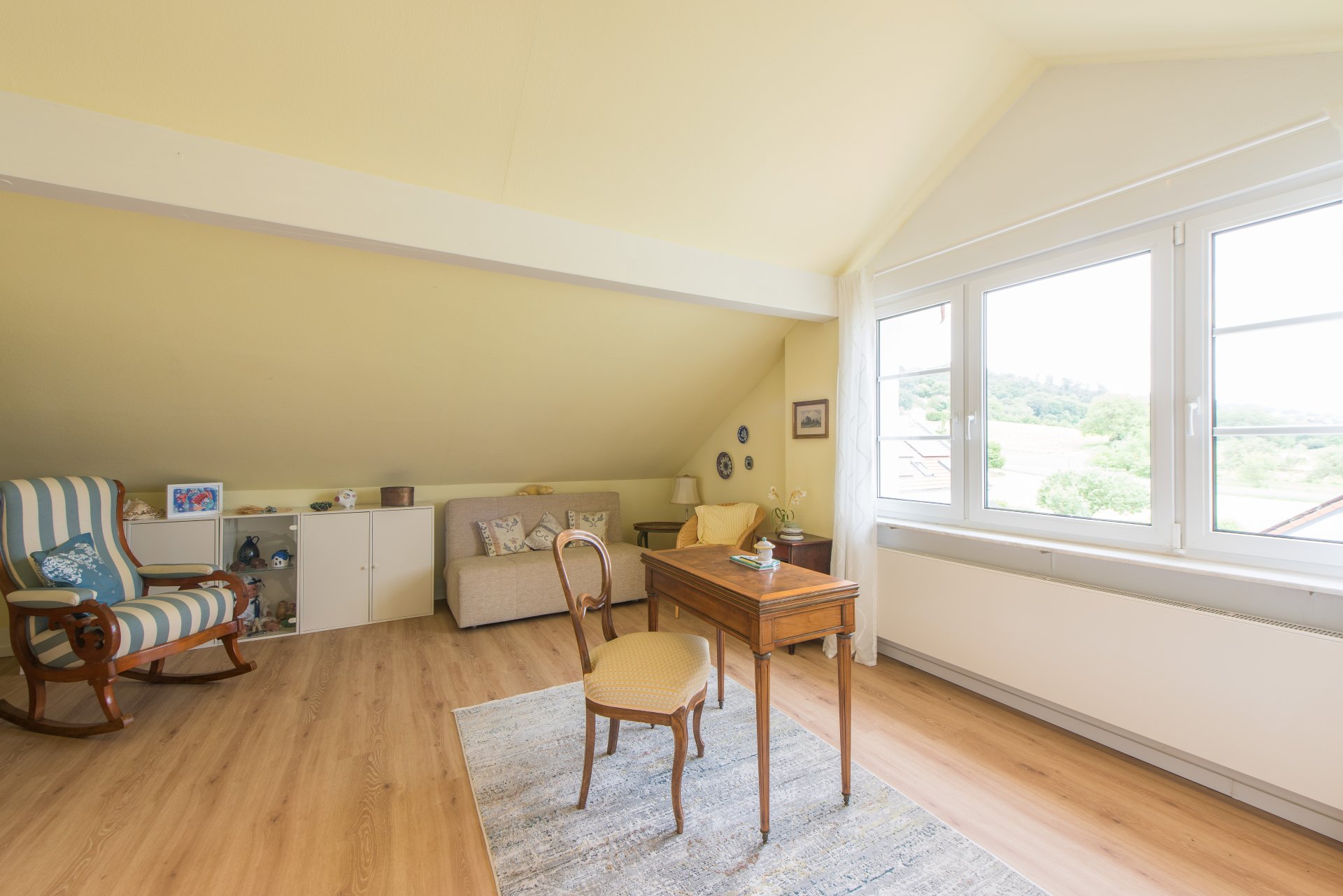 Großes Fenster mit Panoramablick in die Rheinebene - Oliver Reifferscheid - Immobilienmakler Darmstadt